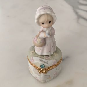 Precious Moments March Birthstone Box